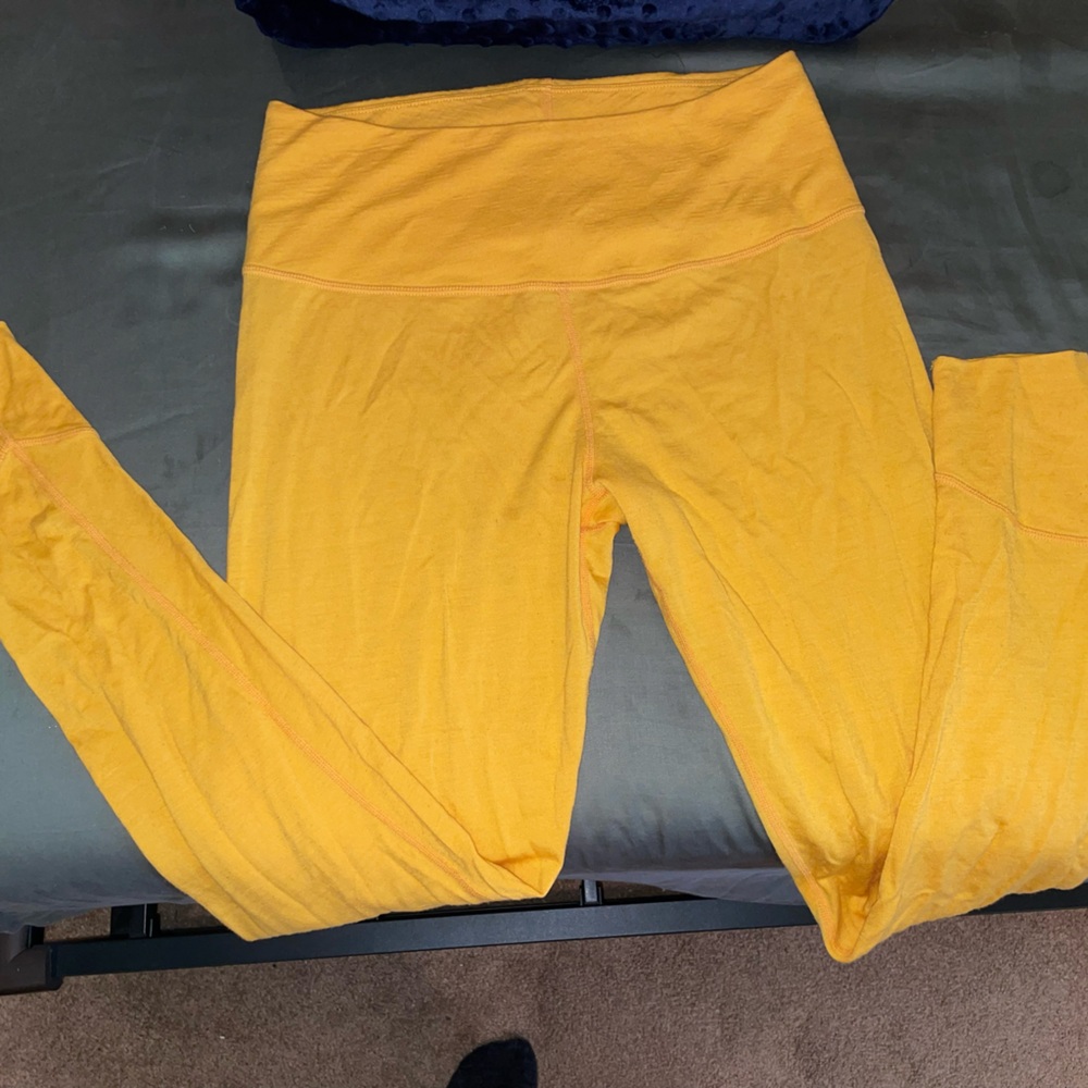 Merino wool Iksplor yellow leggings M